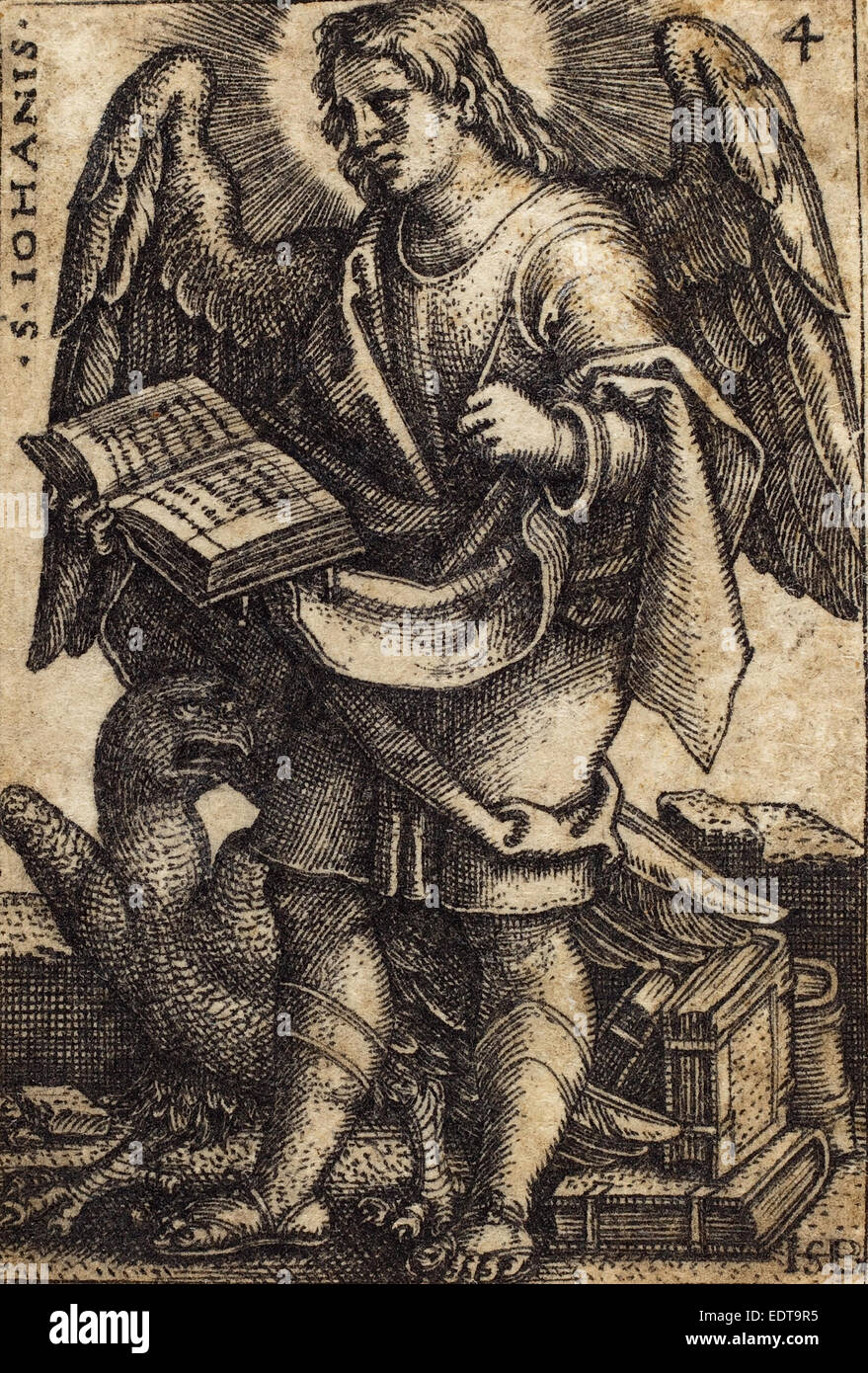 Sebald Beham (tedesco, 1500 - 1550), John, incisione Foto Stock