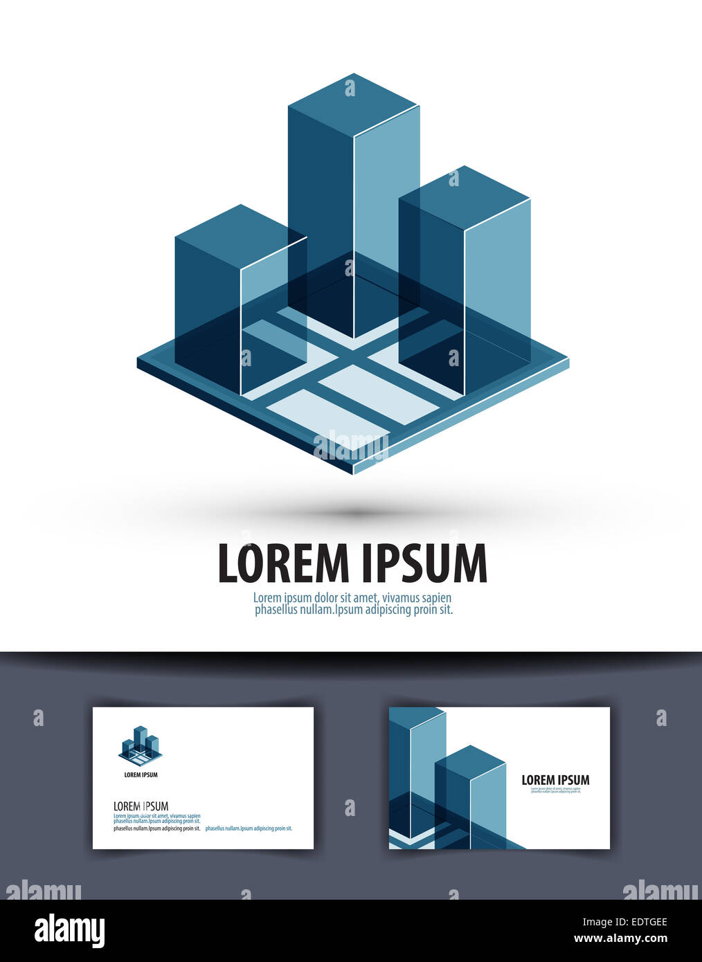 Costruzione. logo, icona, segno, emblema, modello Foto Stock