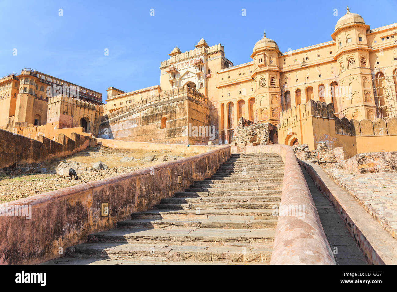 Forte Amber o Forte Amer situato a Jaipur, stato del Rajasthan, India Foto Stock