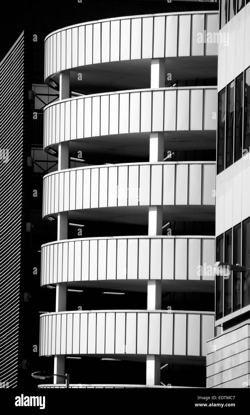 Multipiano parcheggio nell'International Financial Services District (IFDS) a Glasgow, Scozia Foto Stock