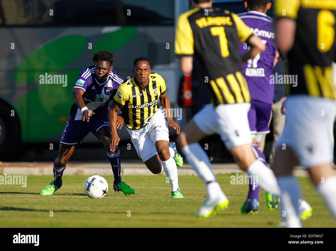 La Manga Club, Catagena, Spagna. 9 gennaio 2015. Partita di calcio RSC Anderlecht vs SBV Vitesse © ABEL F. ROS / Alamy Live News Foto Stock