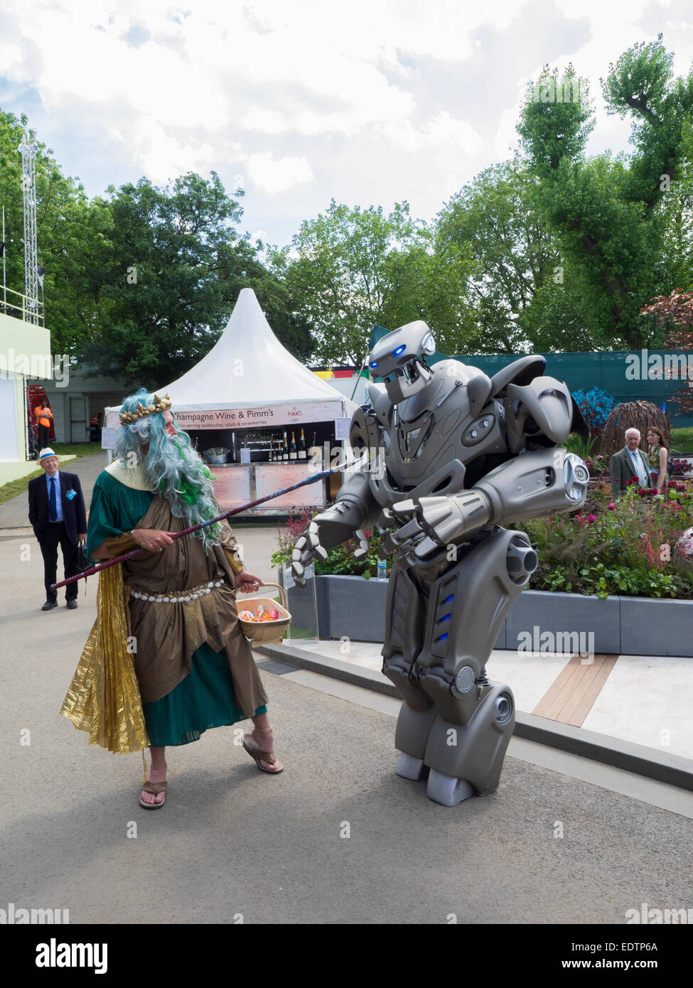 Stoke on Trent Visualizza garden Foto Stock