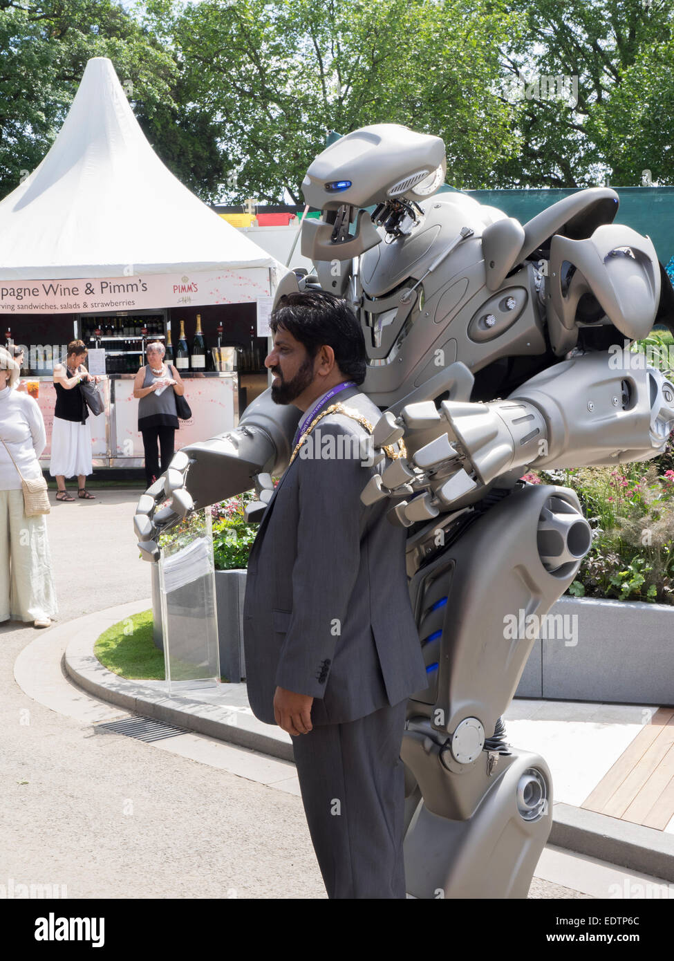 Stoke on Trent Visualizza garden Foto Stock