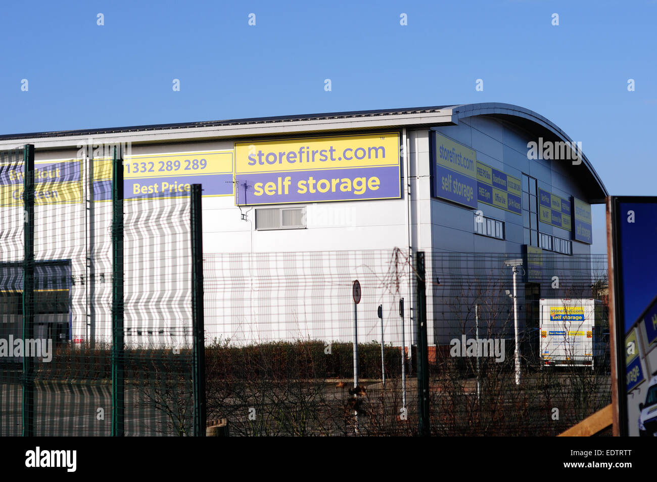 Derby unità di memorizzazione . Storefirst .Com Self Storage . Foto Stock