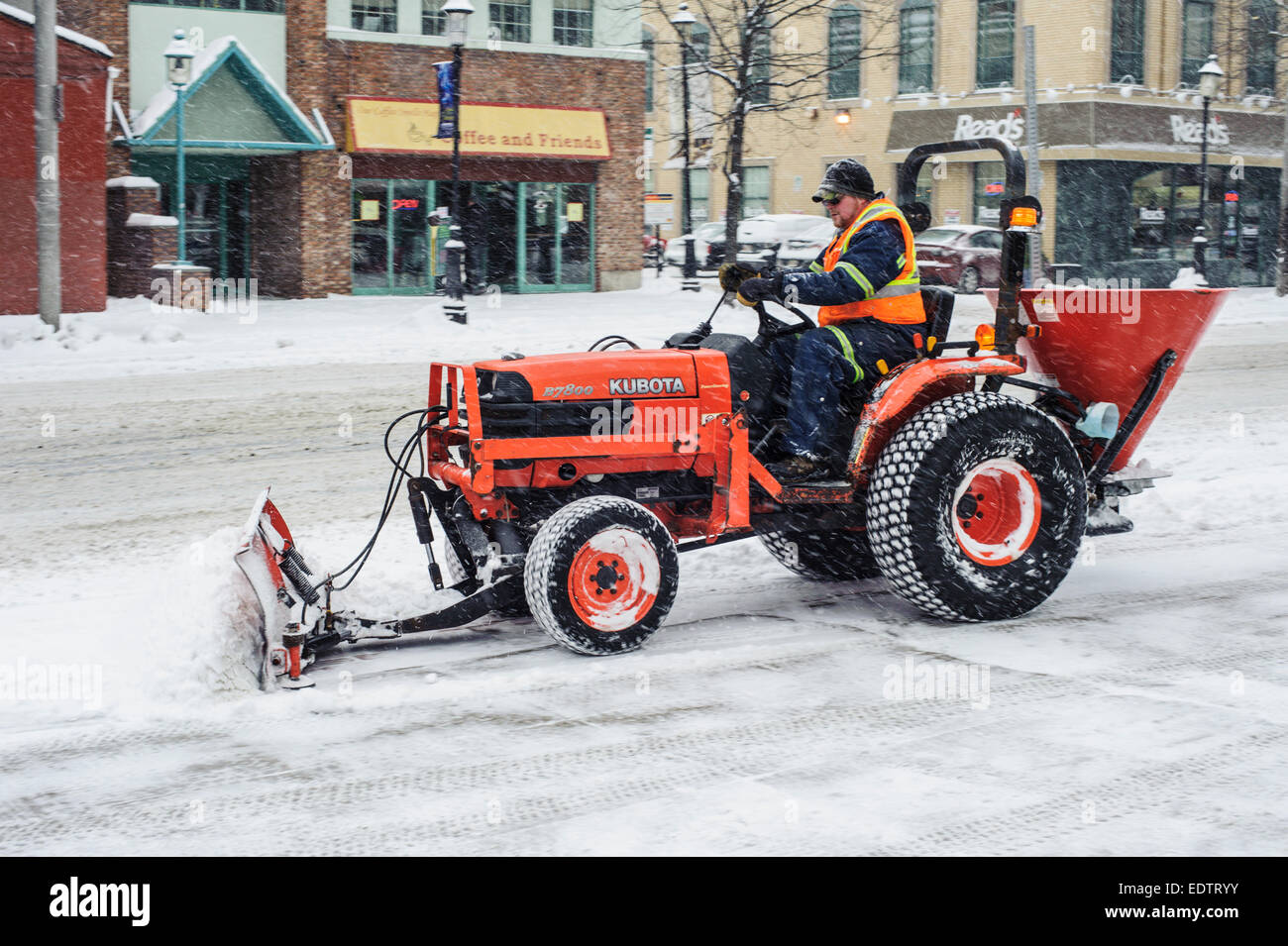 rimozione della neve Foto Stock