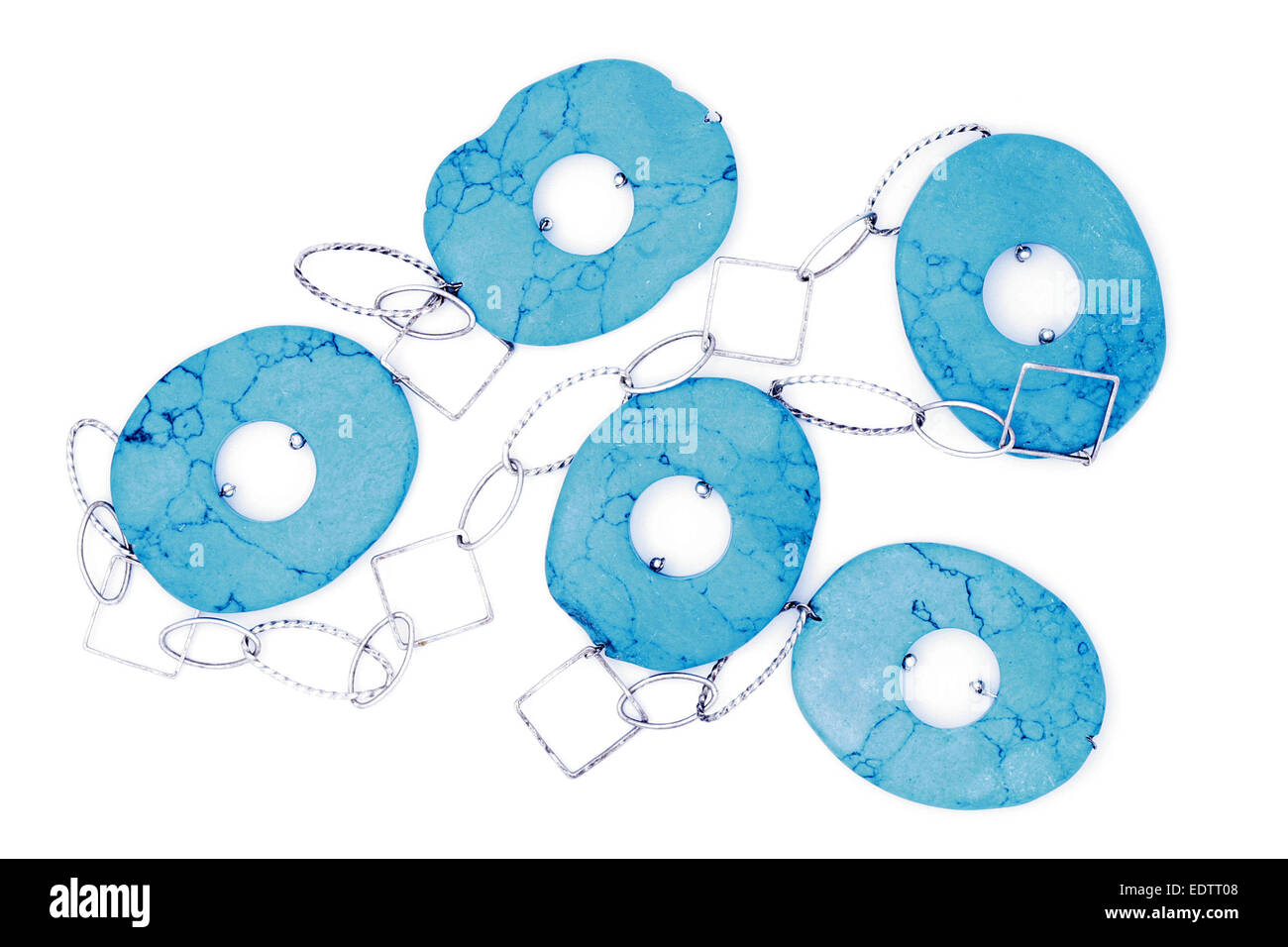 Blu COLLANA CORALLO Foto Stock