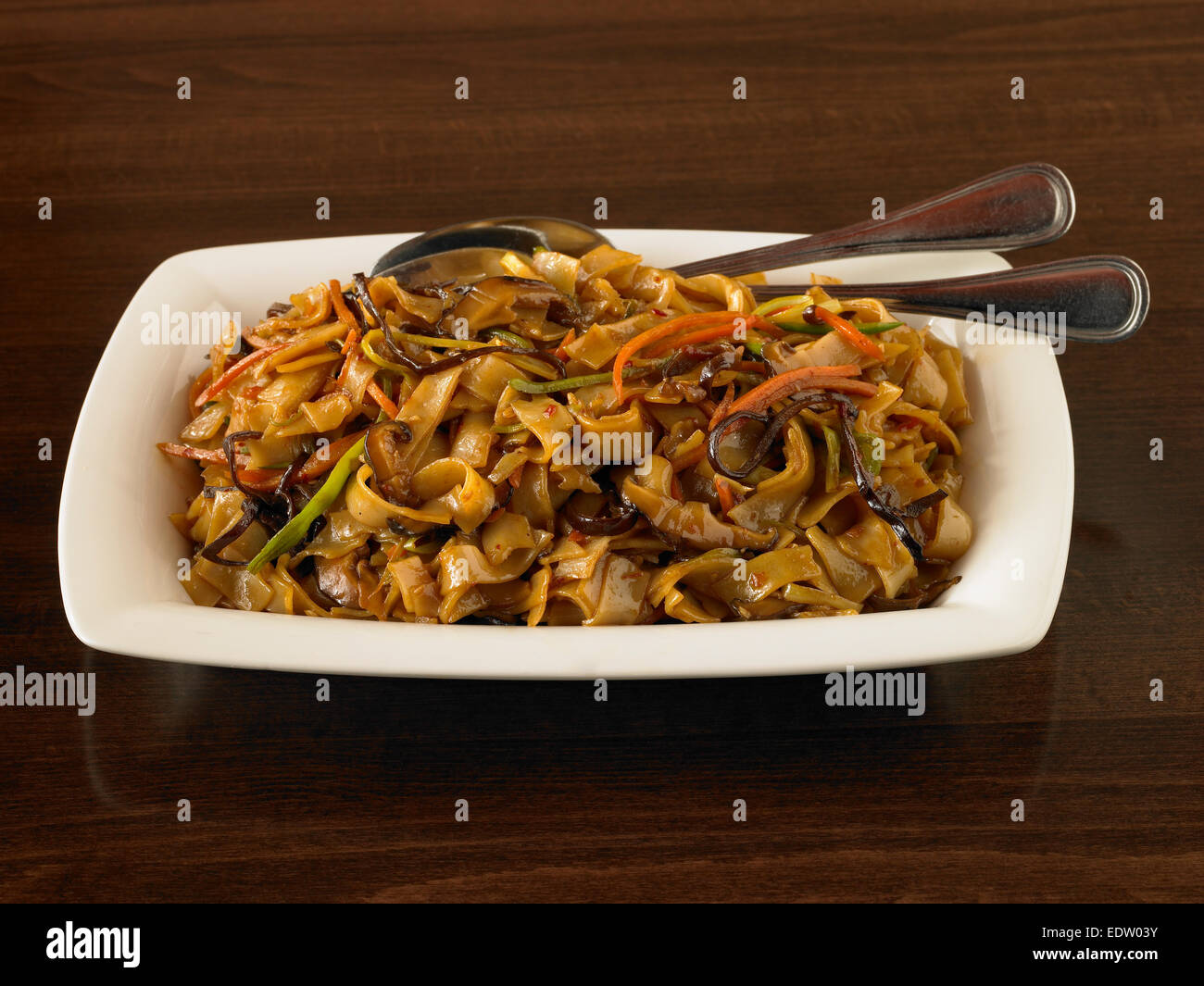 Vegetariano Chow Fun Foto Stock