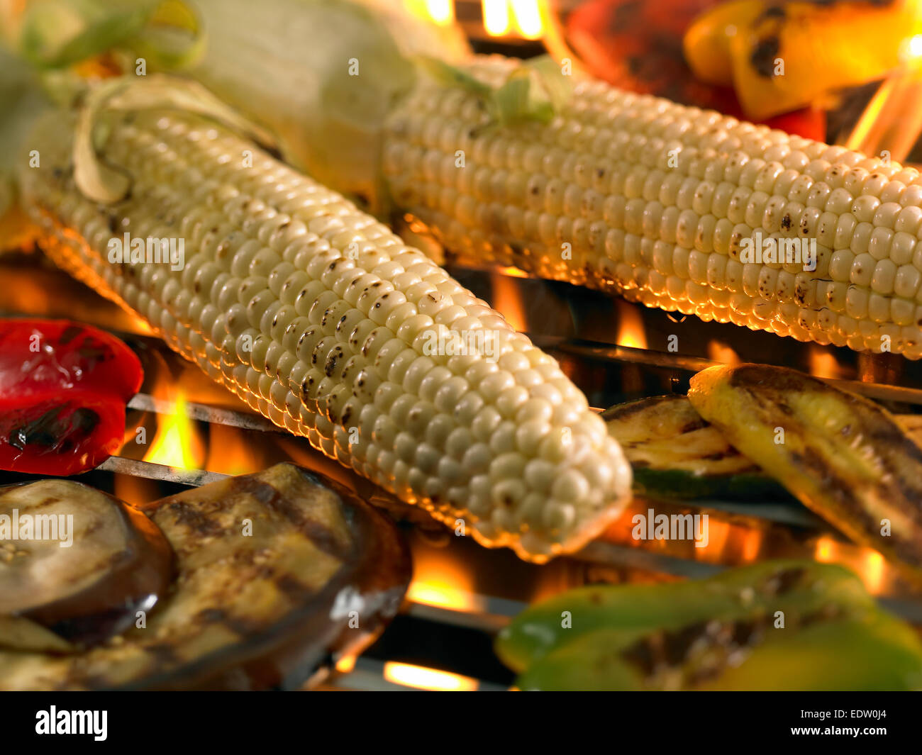 Verdure grigliate Foto Stock