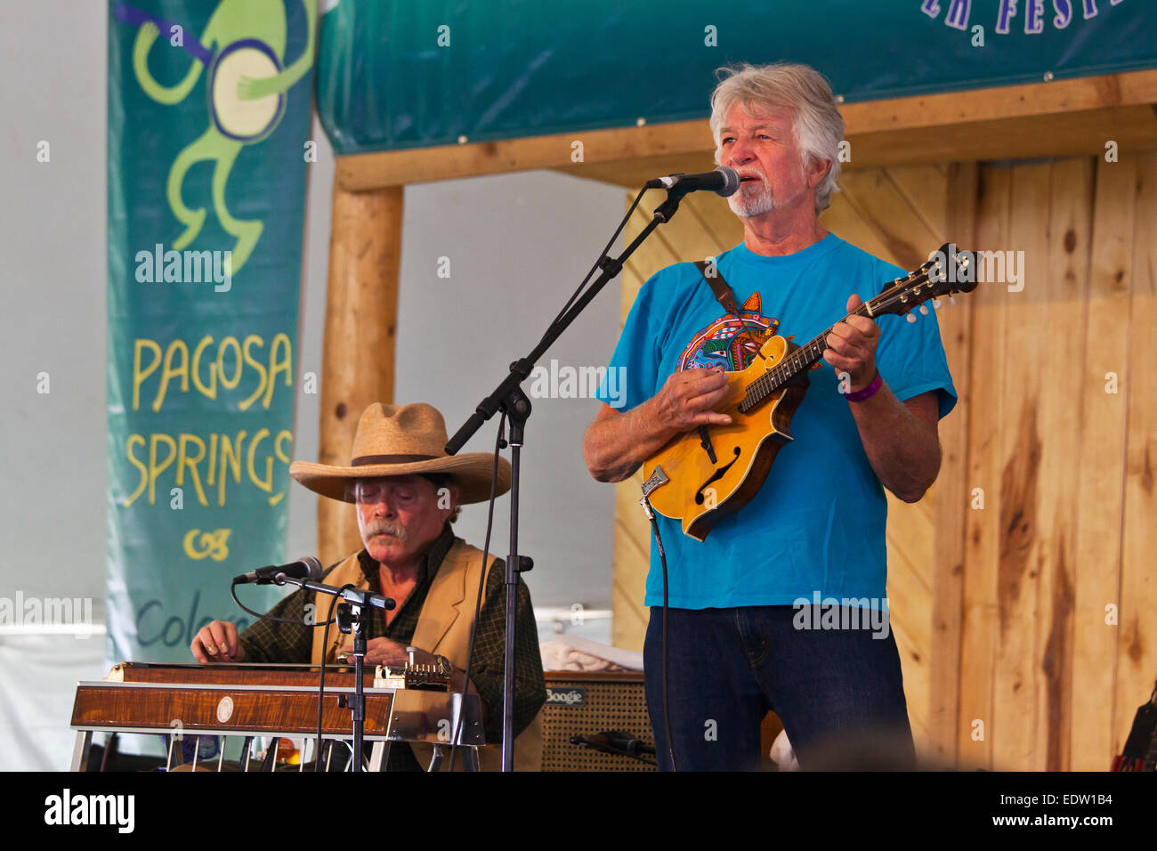 MARLEYS GHOST esegue al 2014 Quattro Angoli Folk Festival - Colorado Foto Stock