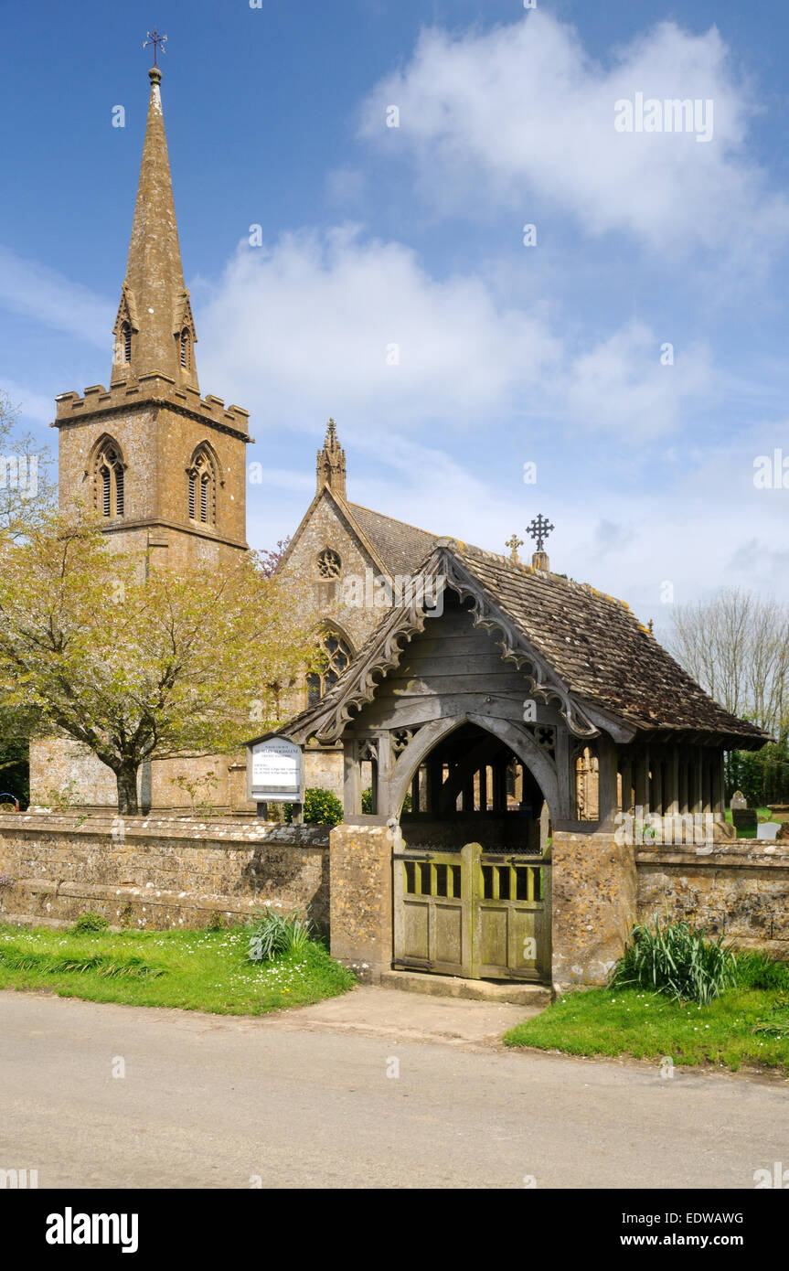 La Chiesa di Santa Maria Maddalena, di cricket Malherbie, Somerset, Inghilterra Foto Stock