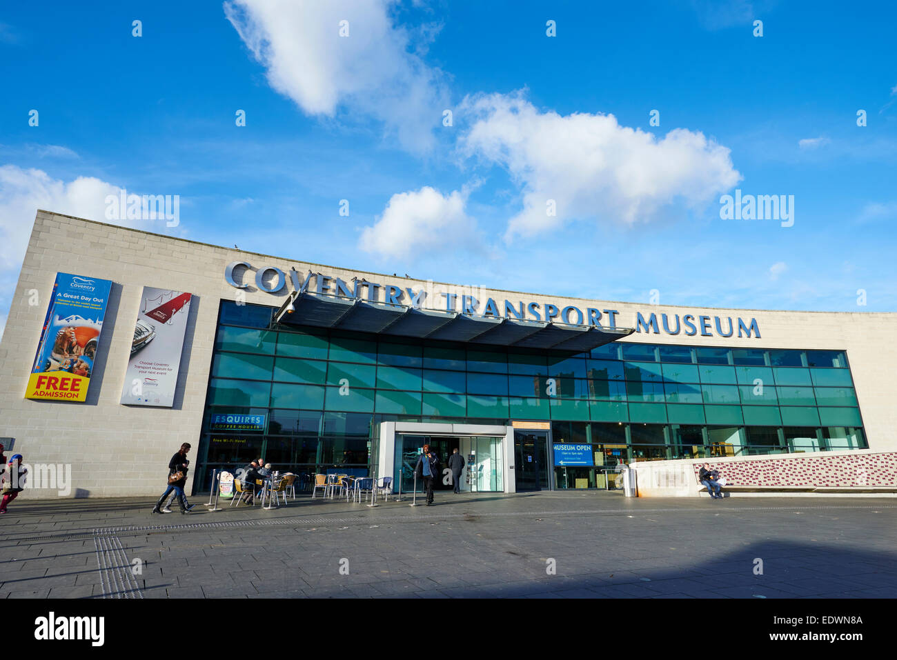 Ingresso alla Coventry Transport Museum Regno Unito Foto Stock