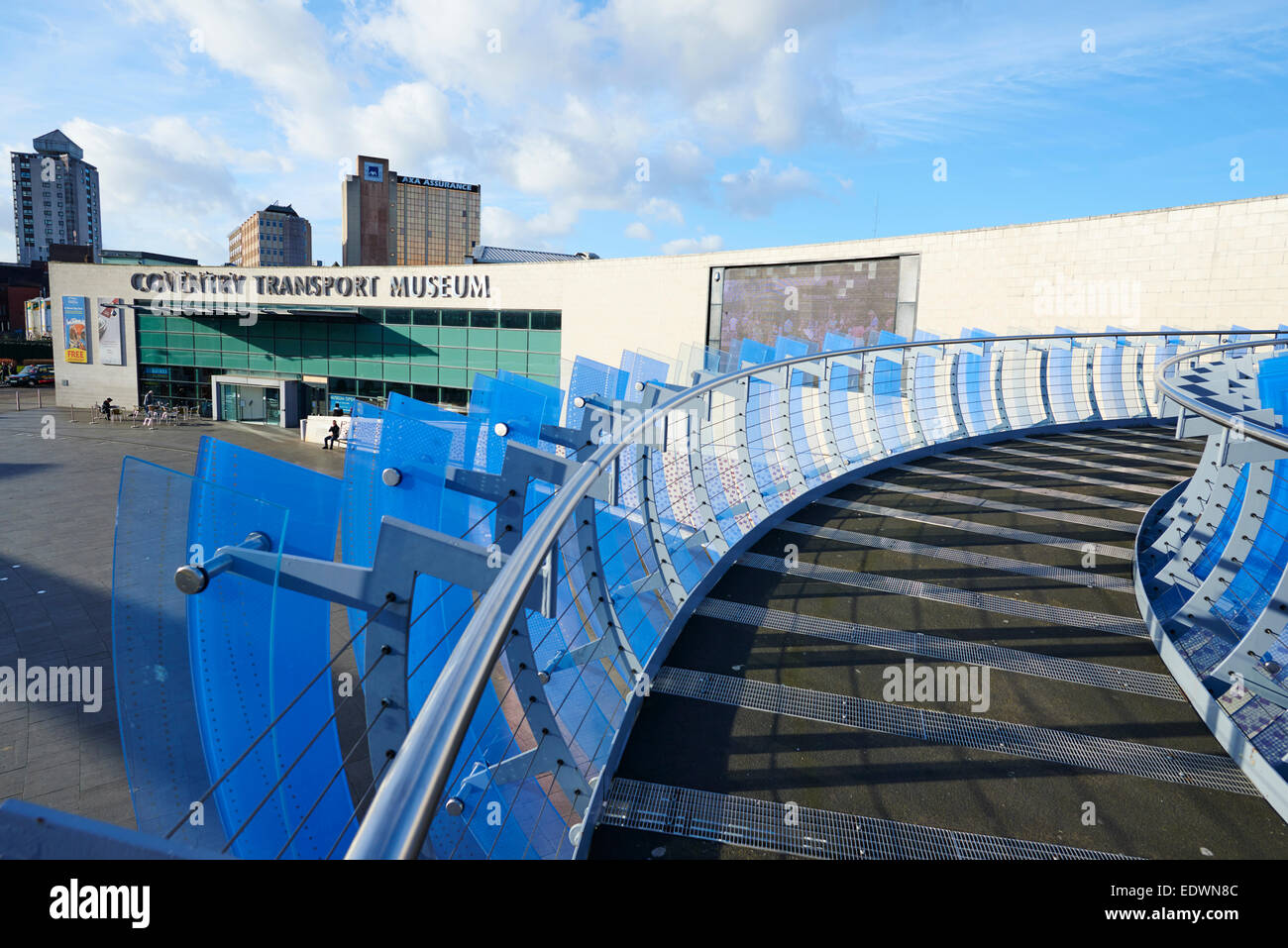 Ingresso alla Coventry Transport Museum Regno Unito Foto Stock