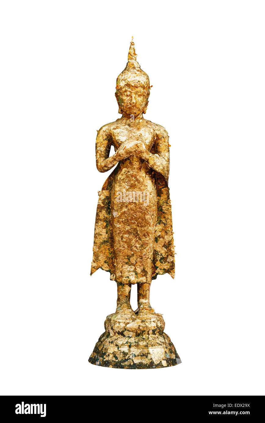 Statua di Buddha a tempio thailandese ,Bangkok ,Thailandia Foto Stock