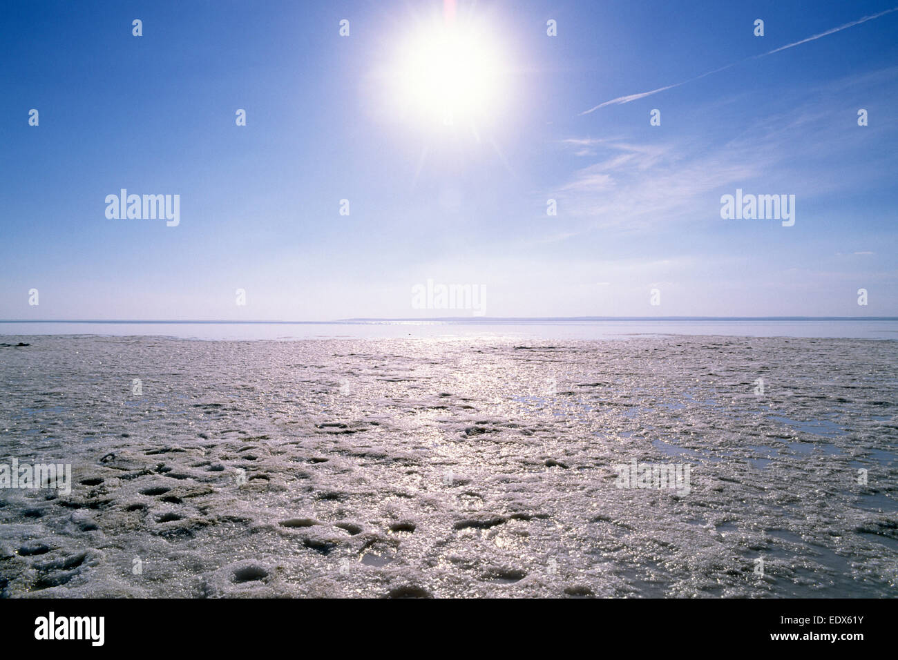 Turchia, lago salato di Tuz Foto Stock