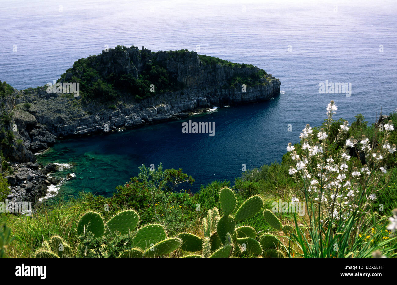 Italia, Campania, Parco Nazionale del Cilento, Marina di Camerota, Cala fortuna Foto Stock