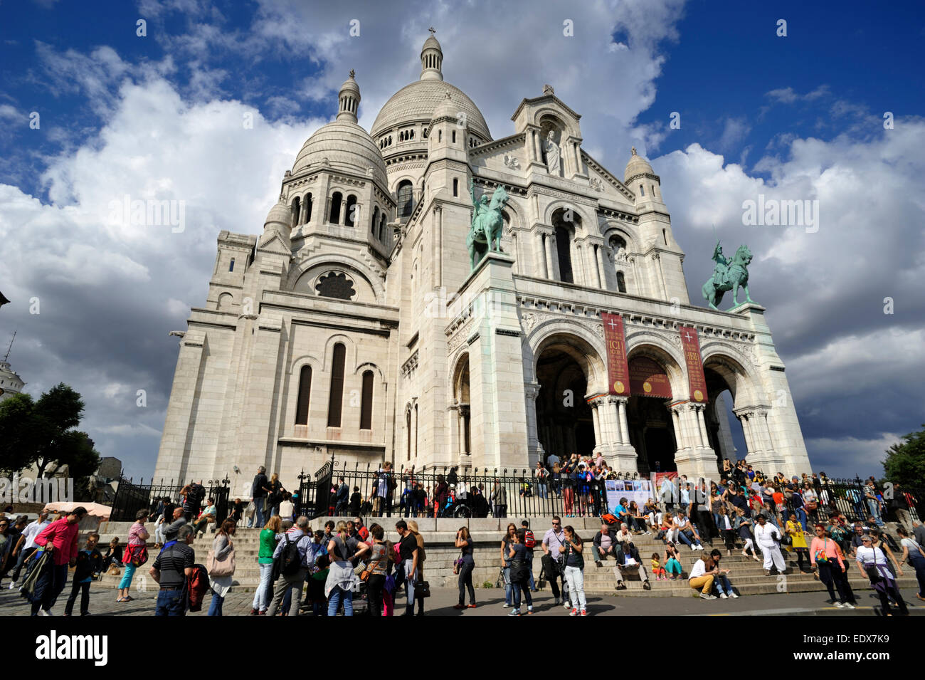 Parigi, Montmartre, basilica del Sacro cuore Foto Stock