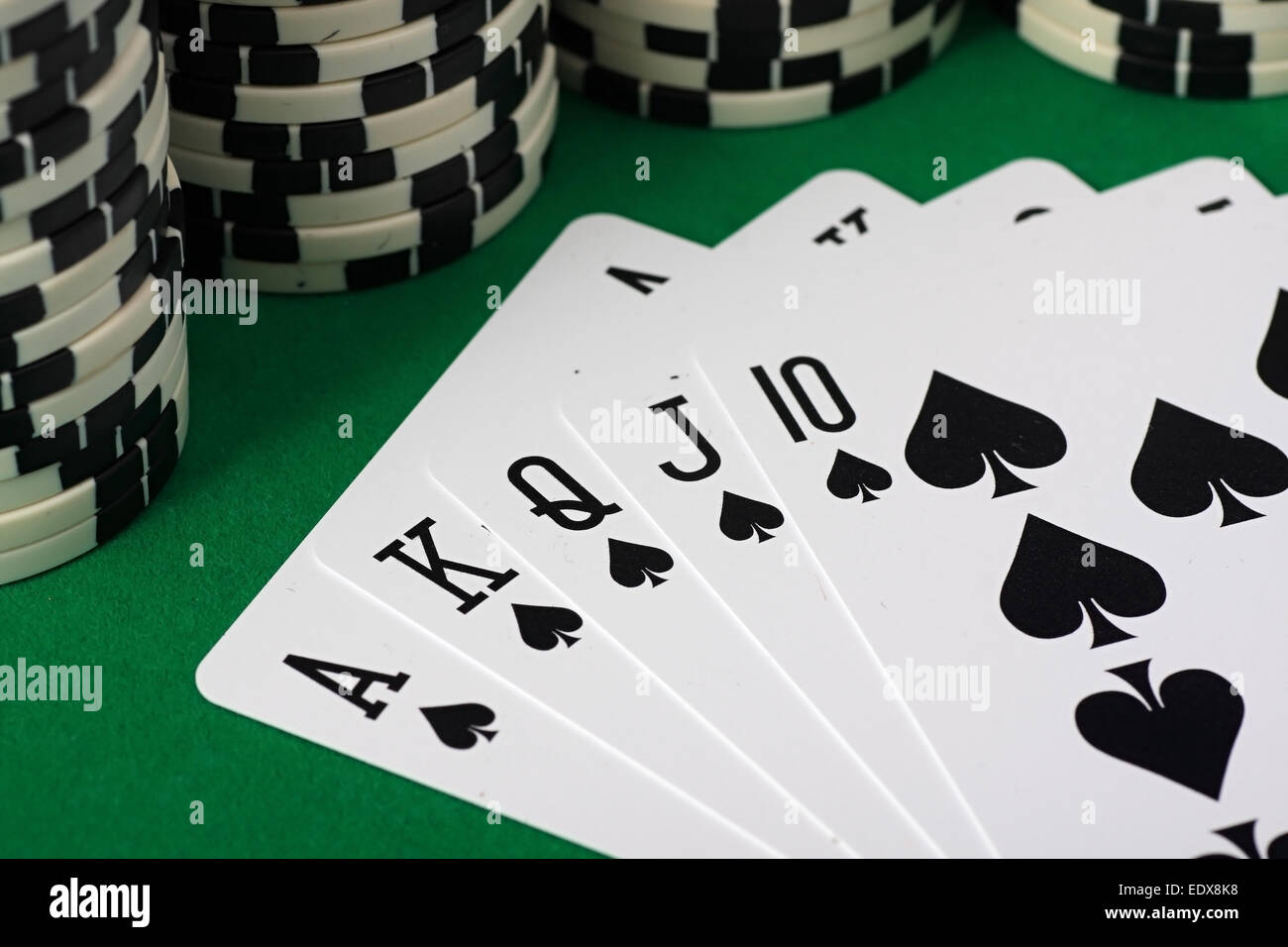 Migliore mano di Poker Foto Stock