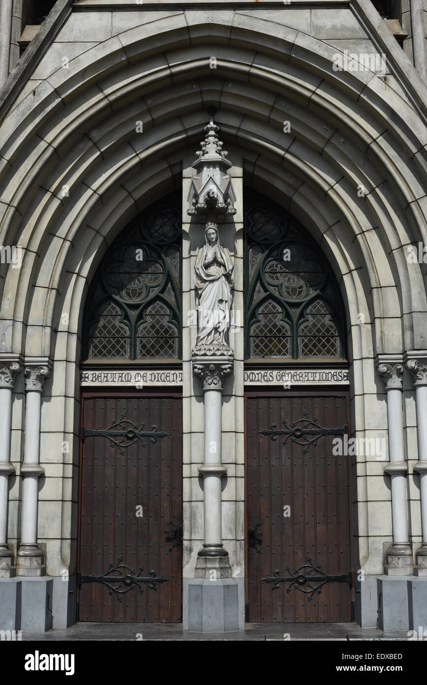 Ingresso principale della Cattedrale di Jakarta. Foto Stock