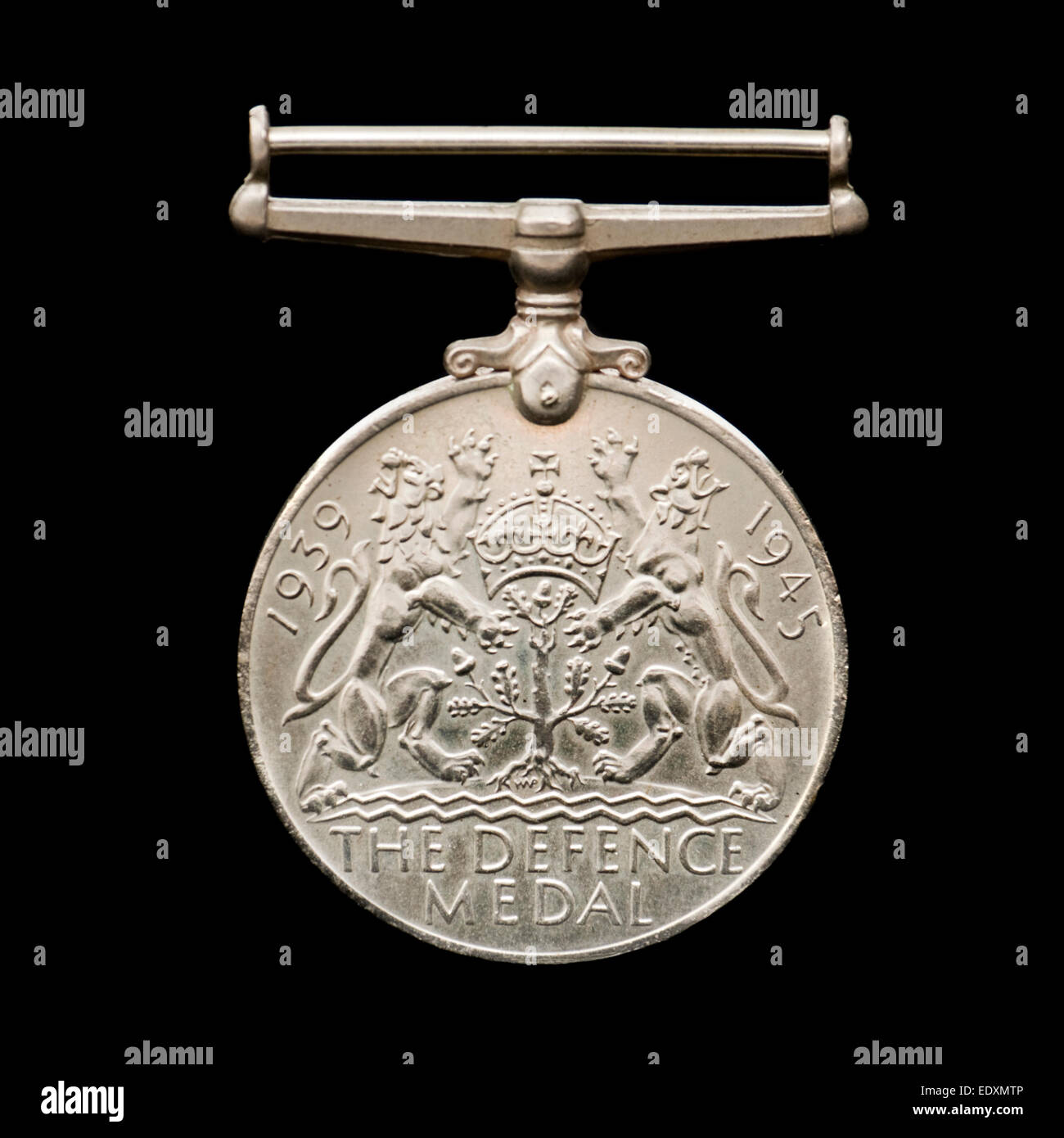 WW2 Difesa britannica medaglia Foto Stock