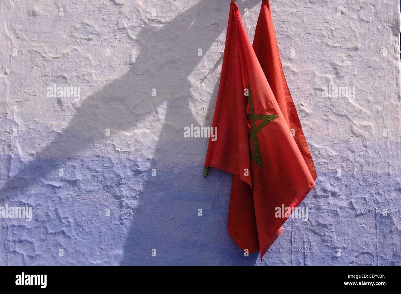 Bandierina marocchina Foto Stock