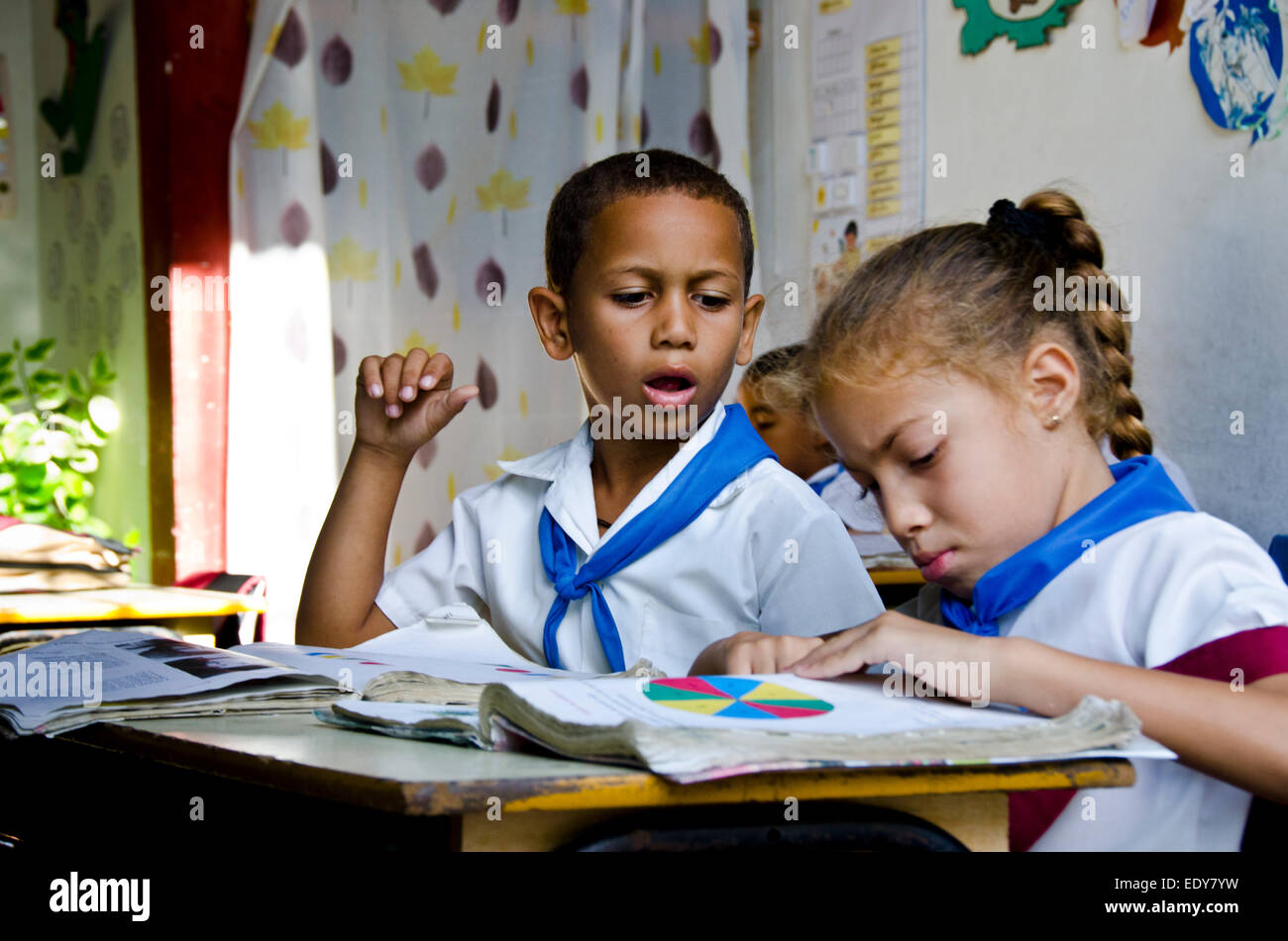 Le ragazze della scuola di Havana, Cuba Foto Stock