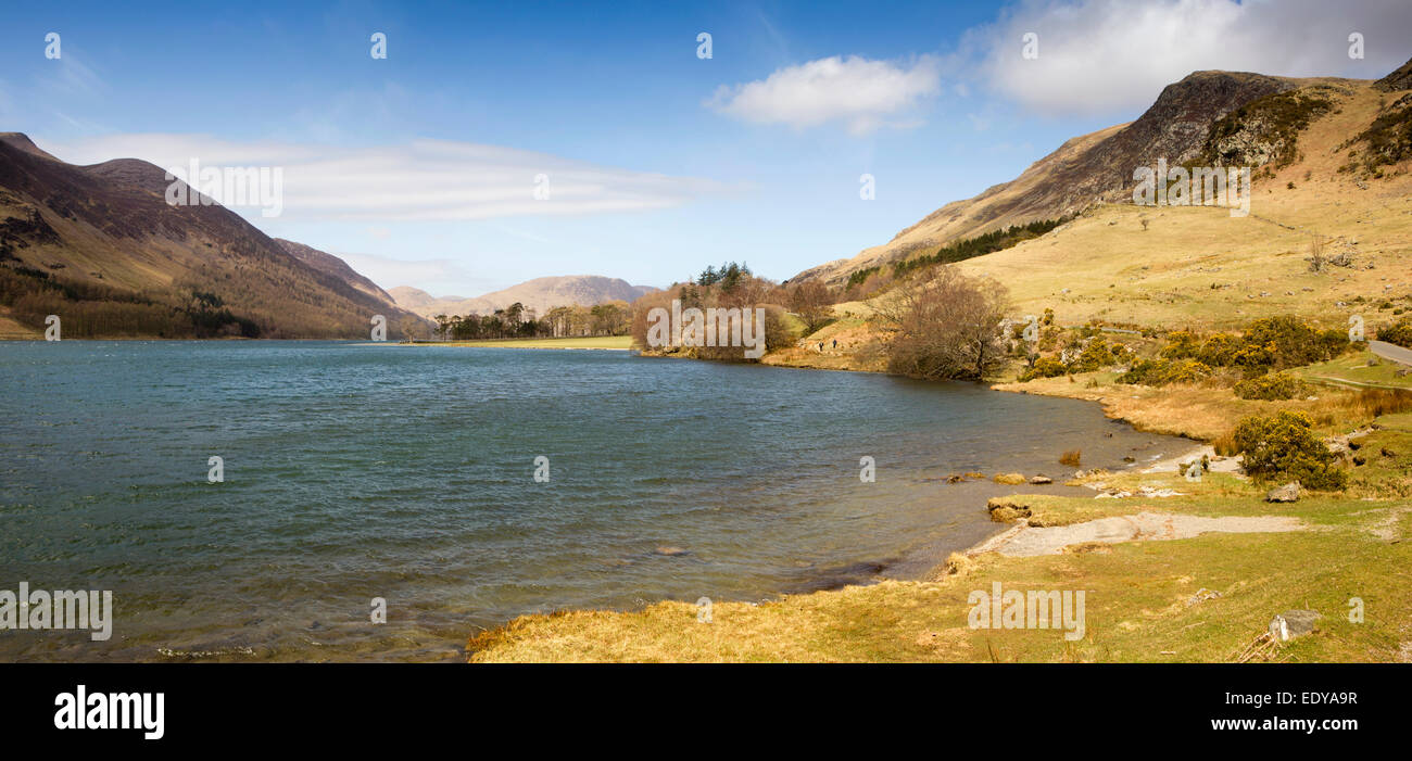 Regno Unito, Cumbria, Lake District, Buttermere, panoramica Foto Stock