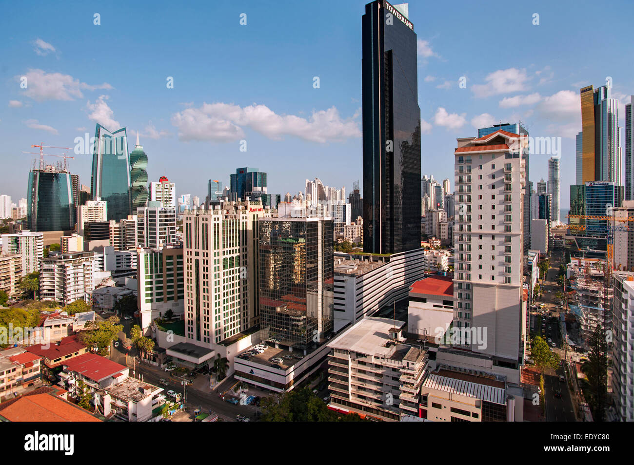 Skyline della Città di Panama, Panama Foto Stock