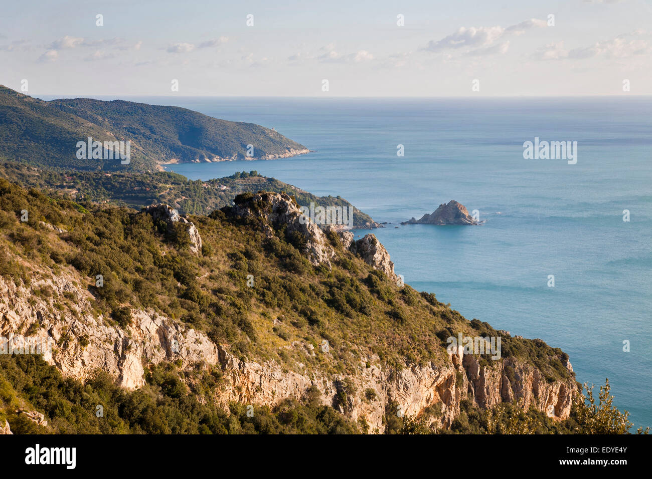 Panorama, argentario, Toscana, Italia, Europa Foto Stock