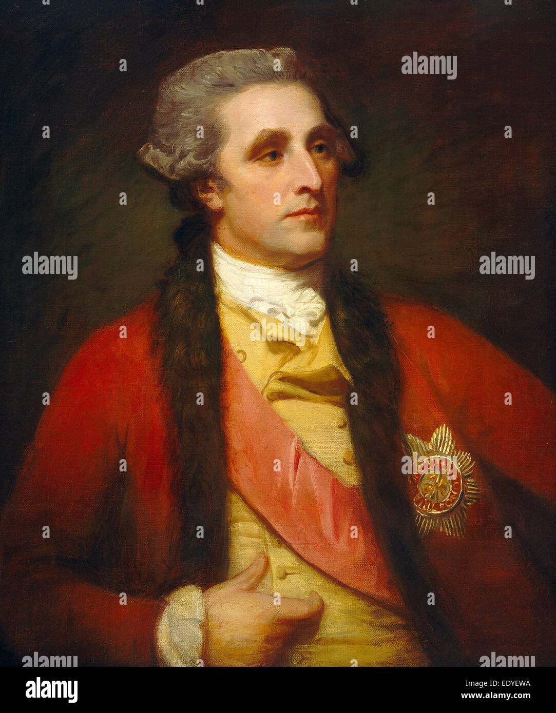 George Romney (British, 1734 - 1802), Sir William Hamilton, 1783-1784, olio su tela Foto Stock