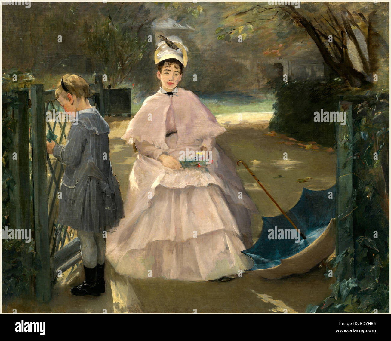 Eva Gonzalès, francese (1849-1883), Nanny e bambino, 1877-1878, olio su tela Foto Stock