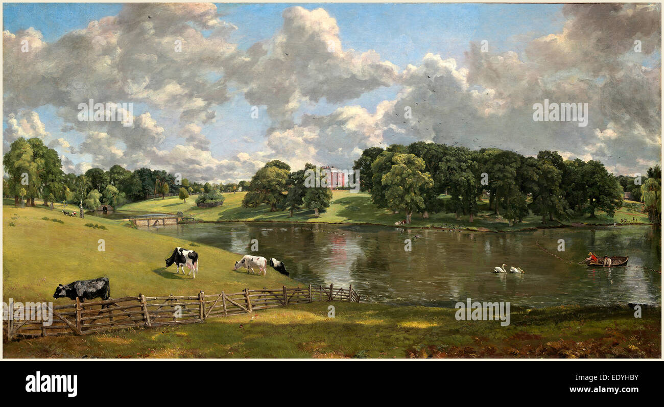 John Constable, British (1776-1837), Wivenhoe Park, Essex, 1816, olio su tela Foto Stock