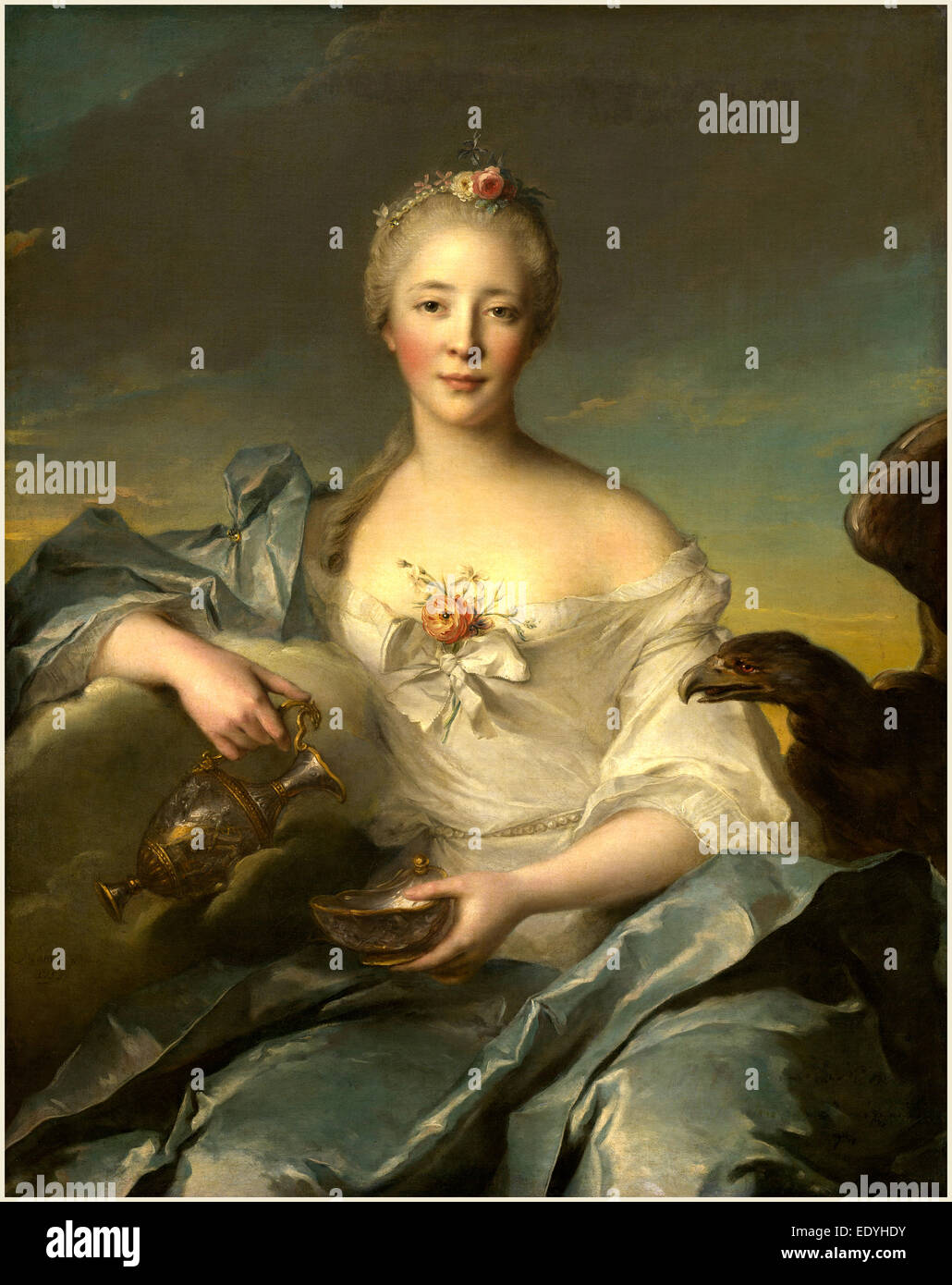 Jean-Marc Nattier, francese (1685-1766), Madame Le Fèvre de Caumartin come Hebe, 1753, olio su tela Foto Stock