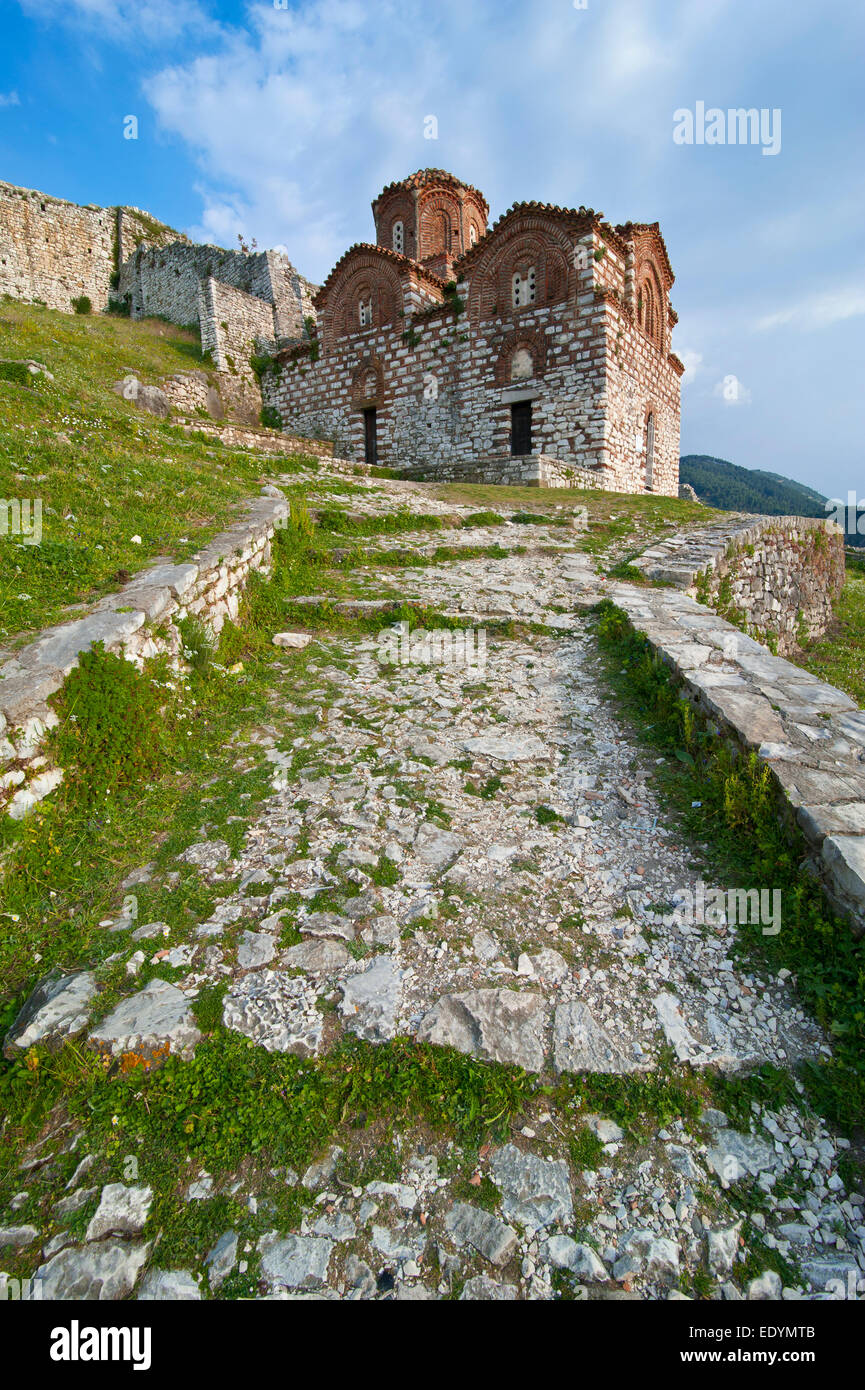 La chiesa bizantina, Sito Patrimonio Mondiale dell'UNESCO, Berat, Albania Foto Stock