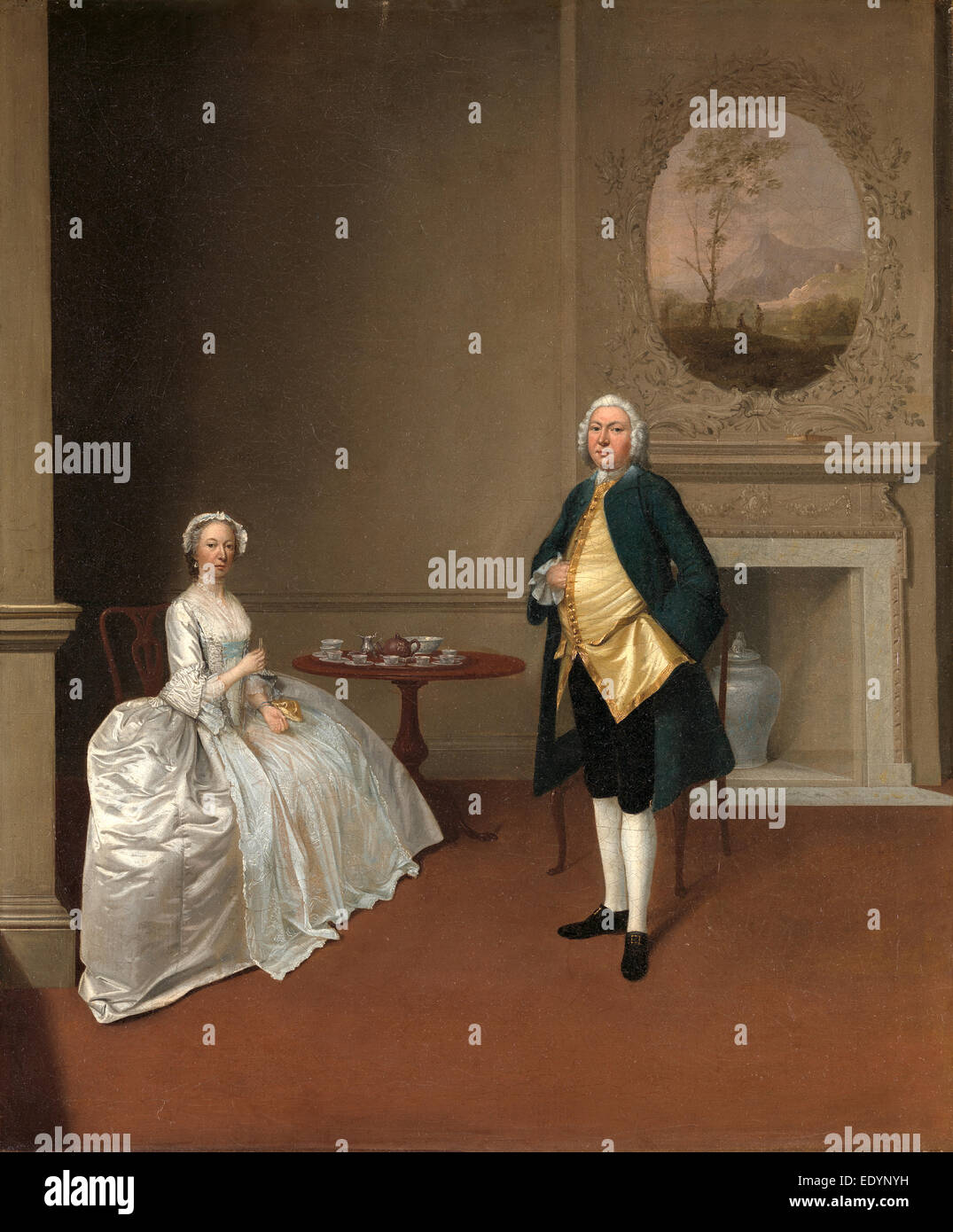 Il sig. e la Sig.ra Hill, Arthur Devis, 1712-1787, inglese britannico Foto Stock