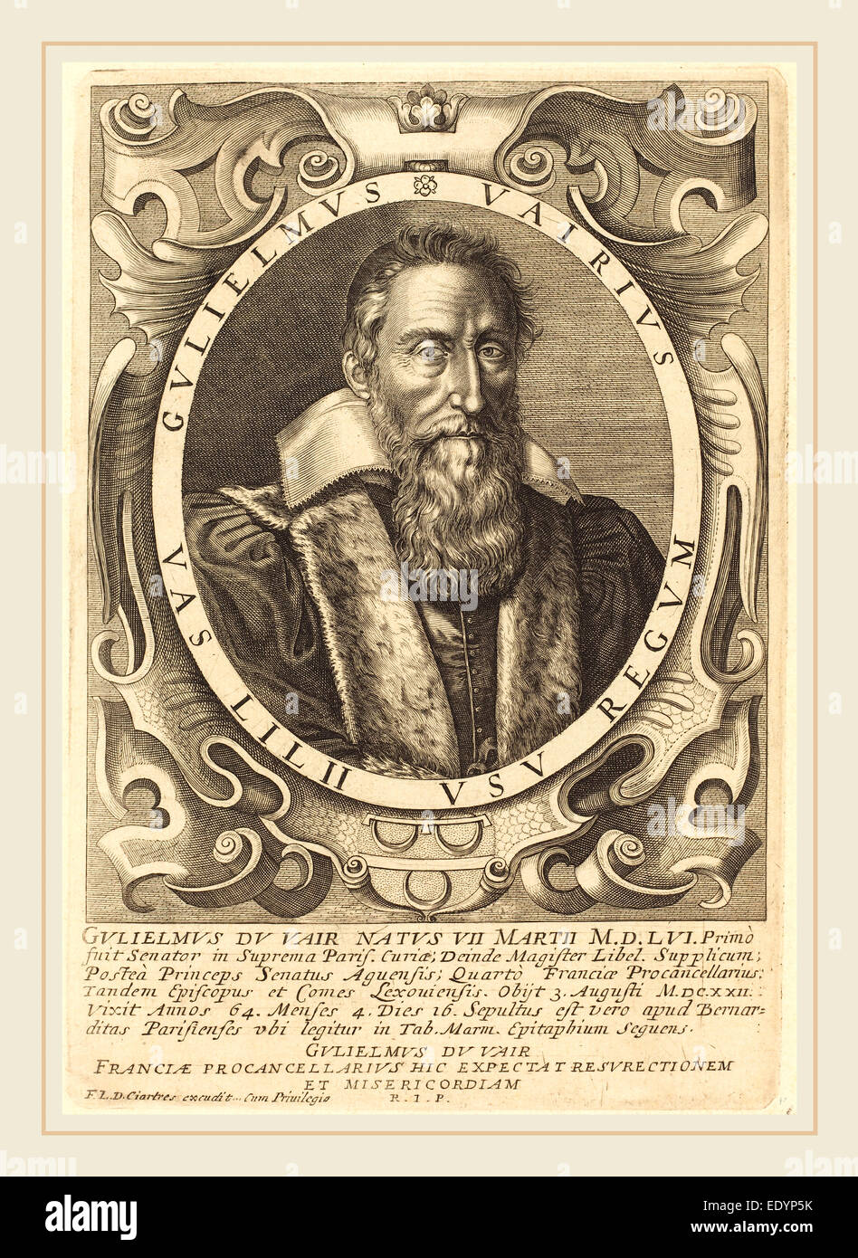 François Langlois, francese (1589-1647), Guillaume du varia, incisioni su carta vergata Foto Stock