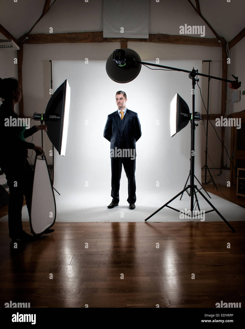 Modello professional studio fotografico Scatta. Credito: lee ramsden / alamy Foto Stock