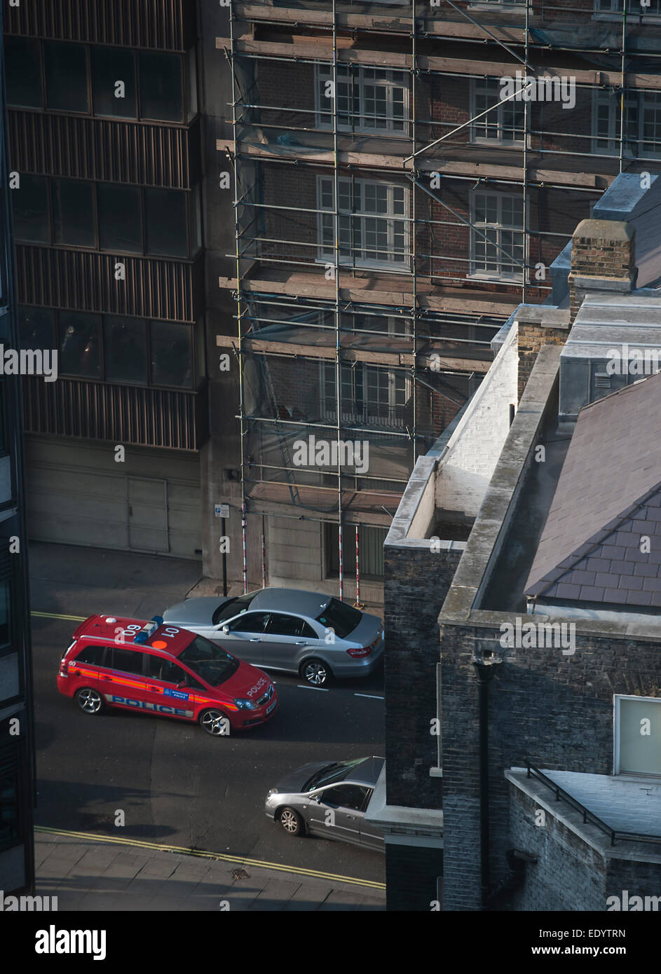 London Metropolitan Police auto. Credito: lee ramsden / alamy Foto Stock