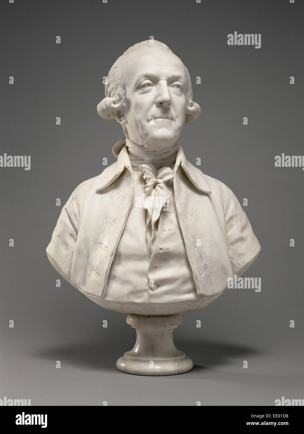 Busto di Marie-Sébastien-Charles-François Fontaine de Biré; Jean-Antoine Houdon, francese, 1741 - 1828; 1785; marmo Foto Stock