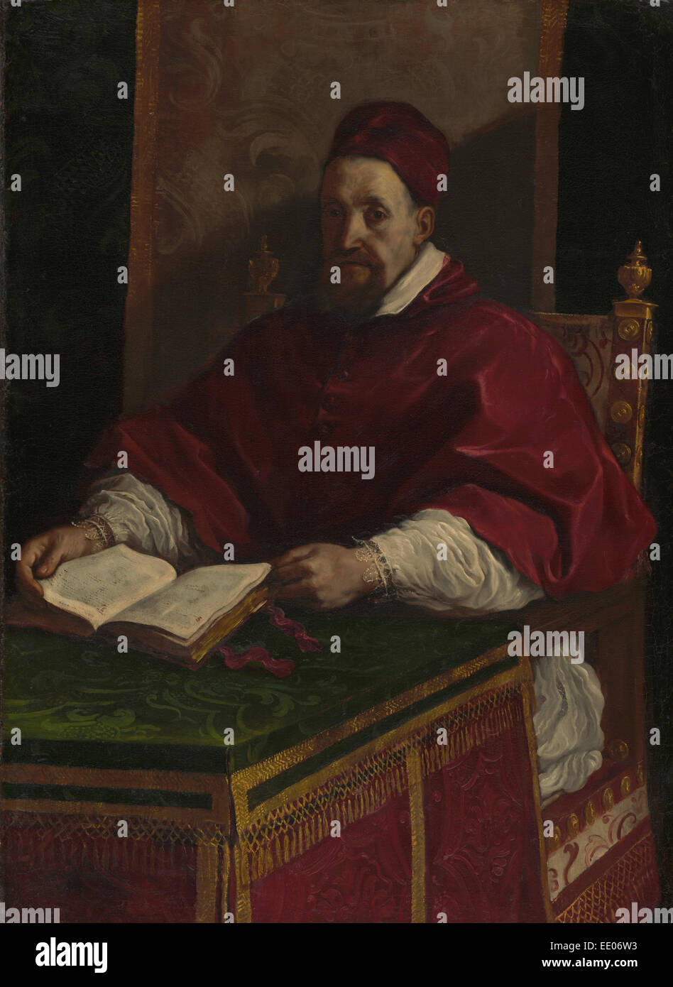 Papa Gregorio XV; Guercino (Giovanni Francesco Barbieri), italiano (Bolognese), 1591 - 1666; circa 1622 - 1623 Foto Stock