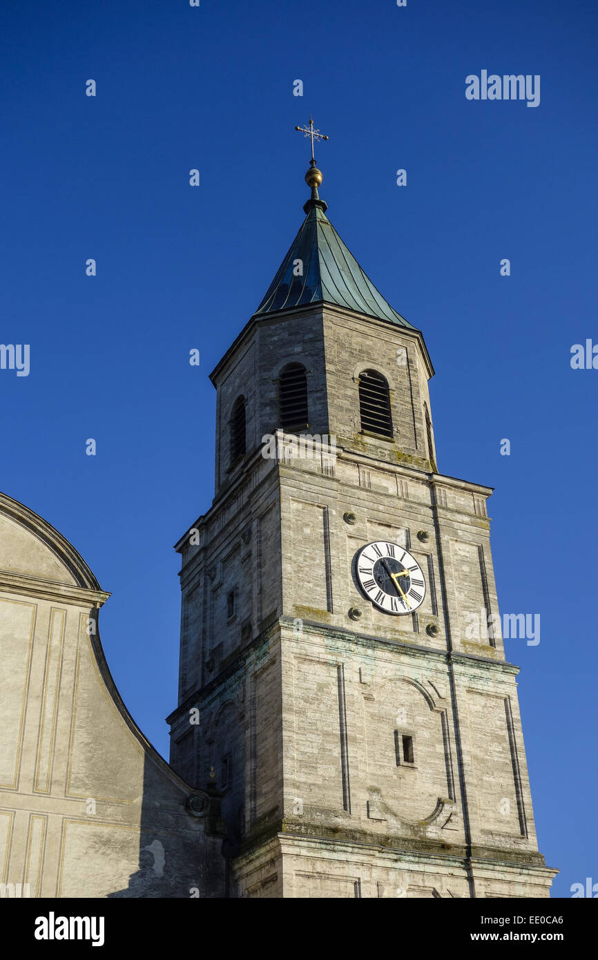 Pfarrkirche in polling, Oberbayern, Bayern, Deutschland, chiesa parrocchiale di polling, Alta Baviera, Baviera, Germania, Polling Mon Foto Stock