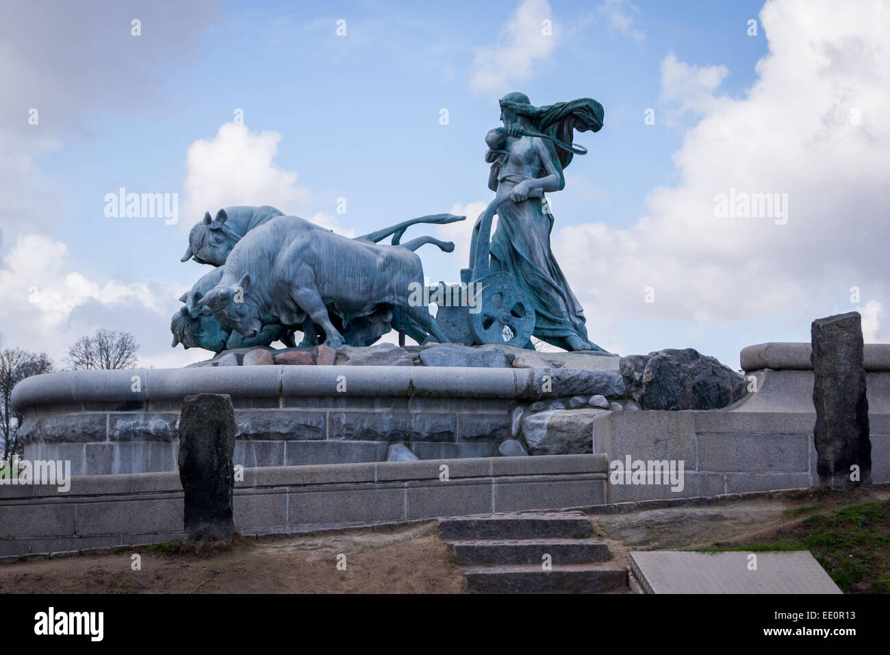 Fontana Gefion (completato nel 1908). Copenaghen, Danimarca Foto Stock