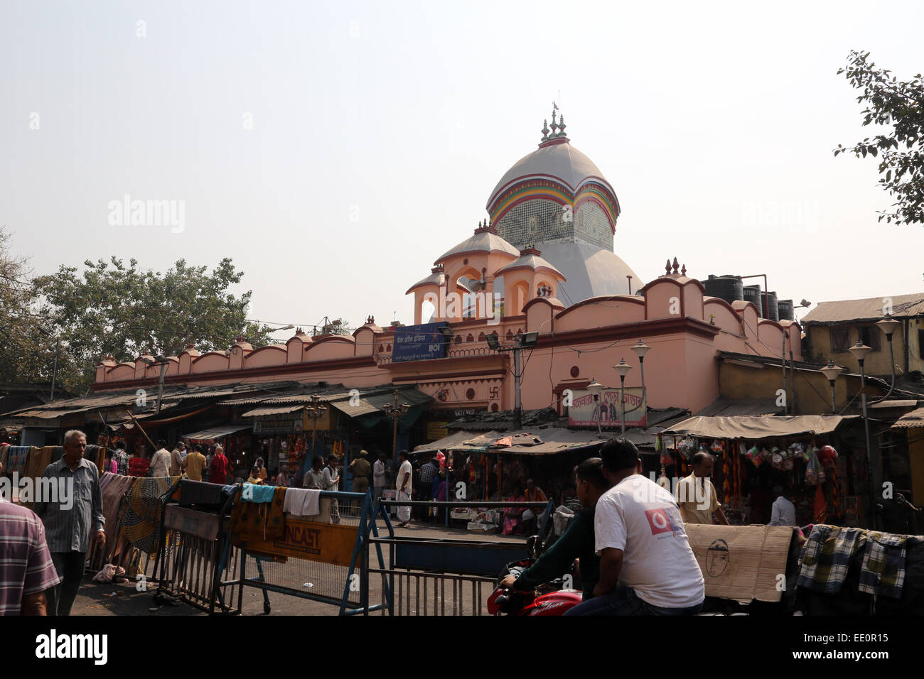 Kalighat Kali tempio indù di Calcutta, in India il 10 febbraio 2014. Foto Stock