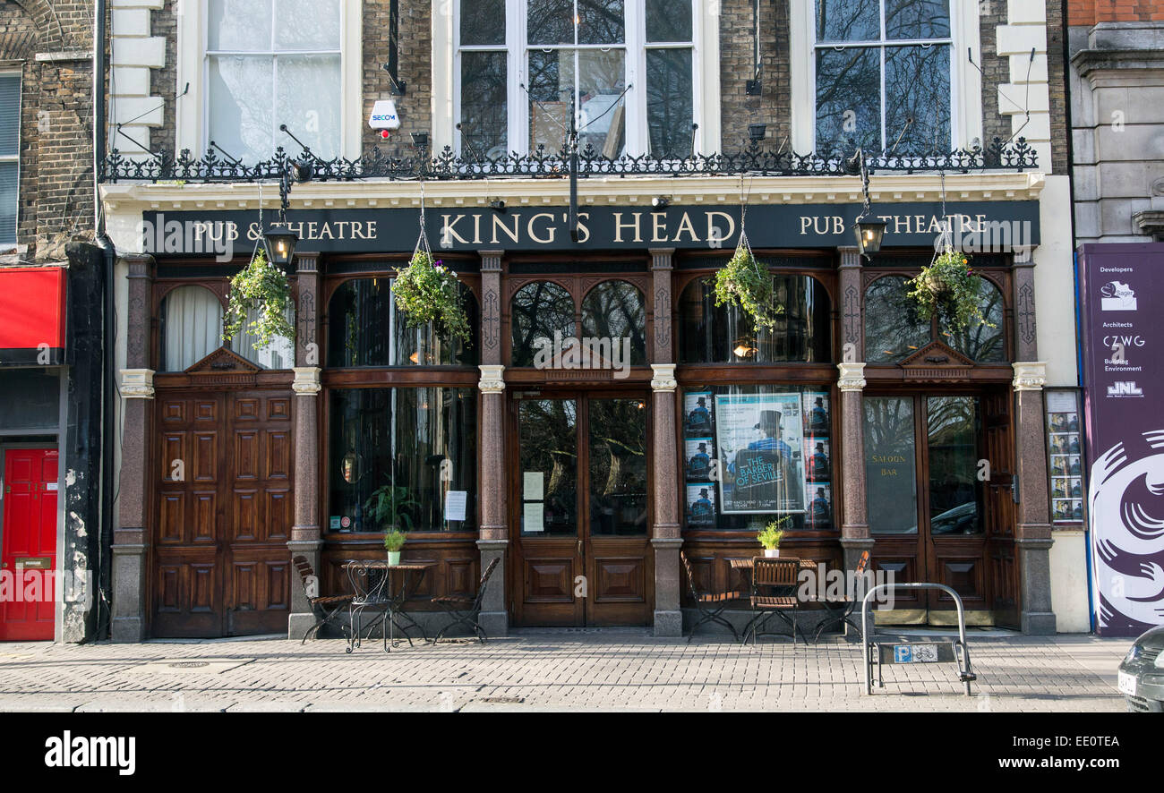 King's Head Pub teatro famoso a Islington Foto Stock