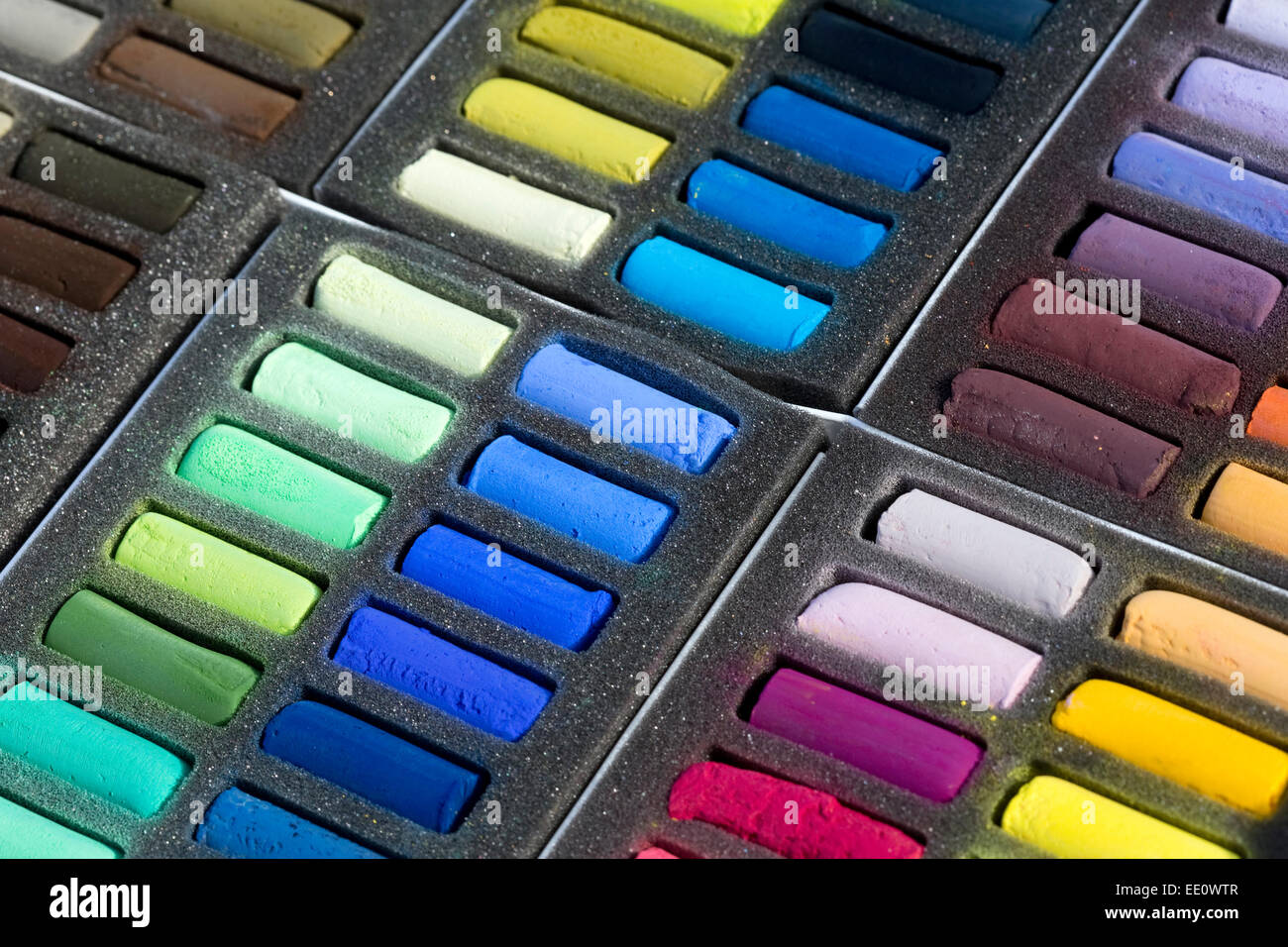 Chalk Set pastello Foto Stock