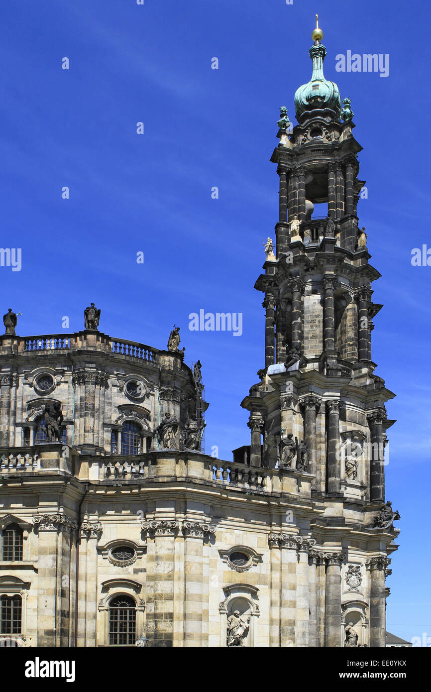 Deutschland, Sachsen, Dresden Altstadt, Katholische Hofkirche Foto Stock