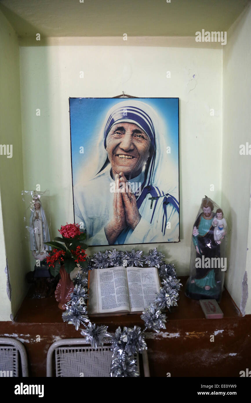 Shishu Bhavan, una delle case istituito da Madre Teresa e gestita dalle Missionarie della Carità in Kolkata, India Foto Stock