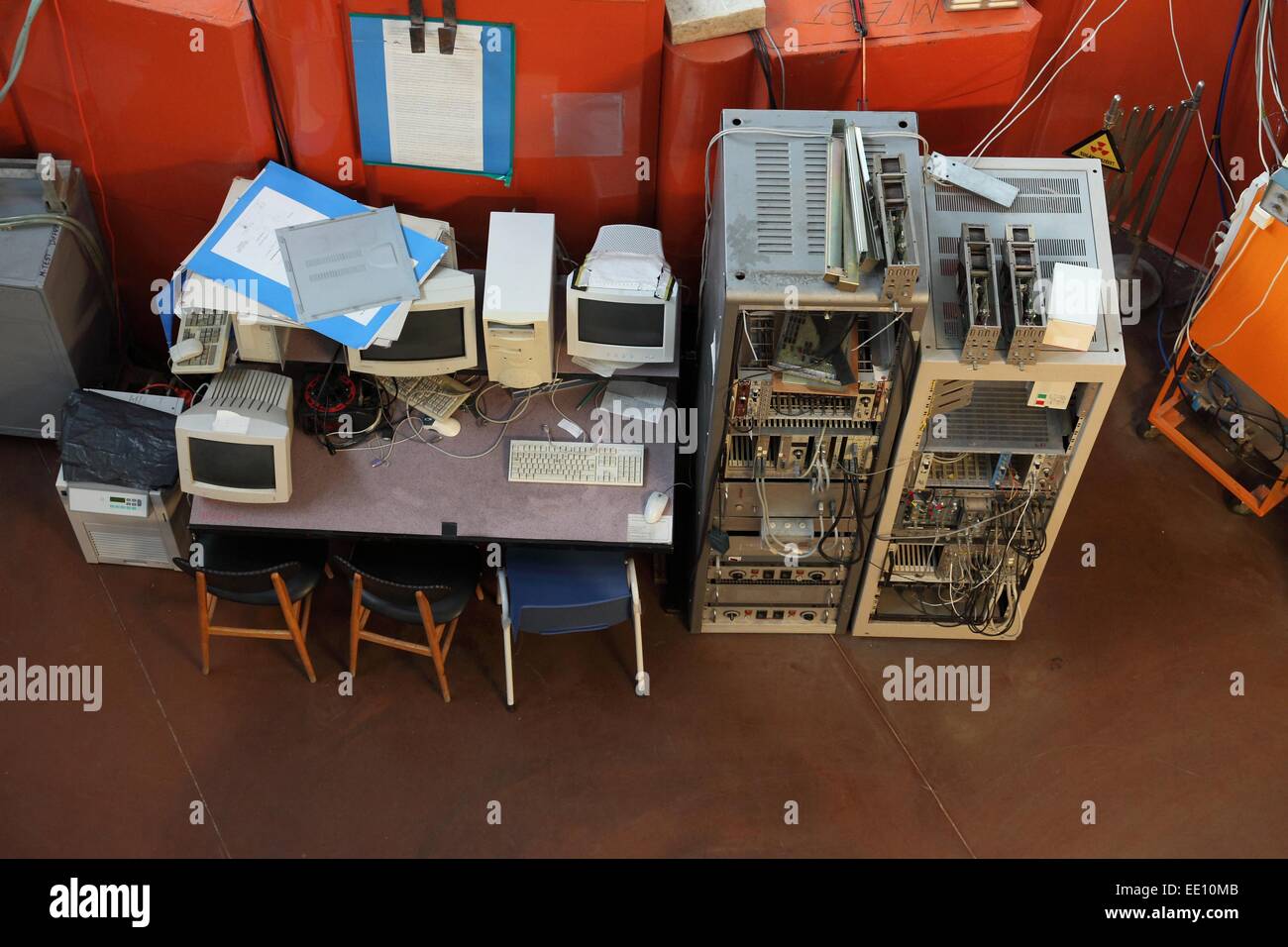 Vecchi computer Foto Stock