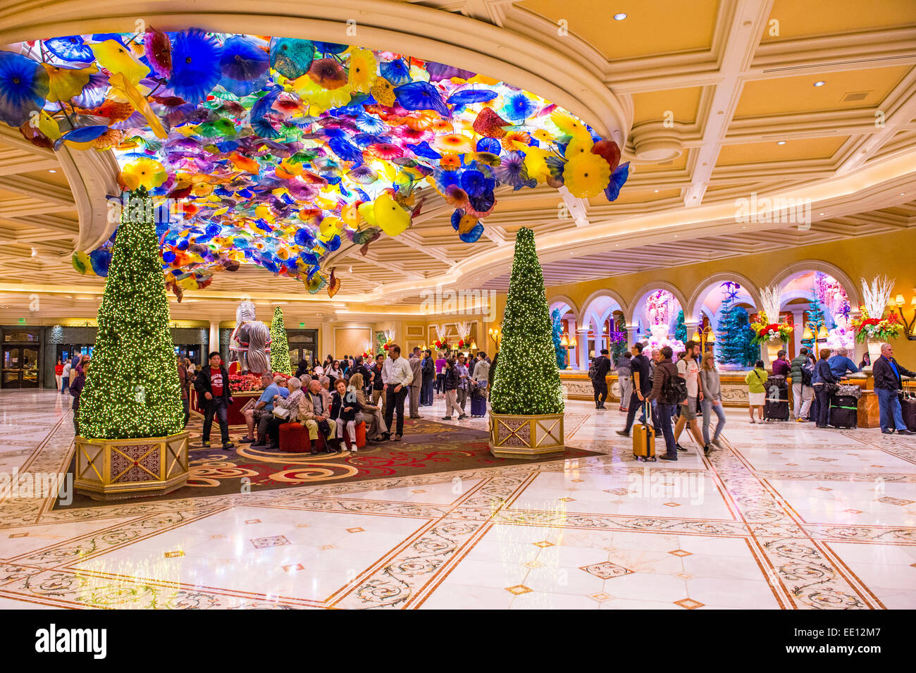 Il Bellagio hotel di Las Vegas. Foto Stock