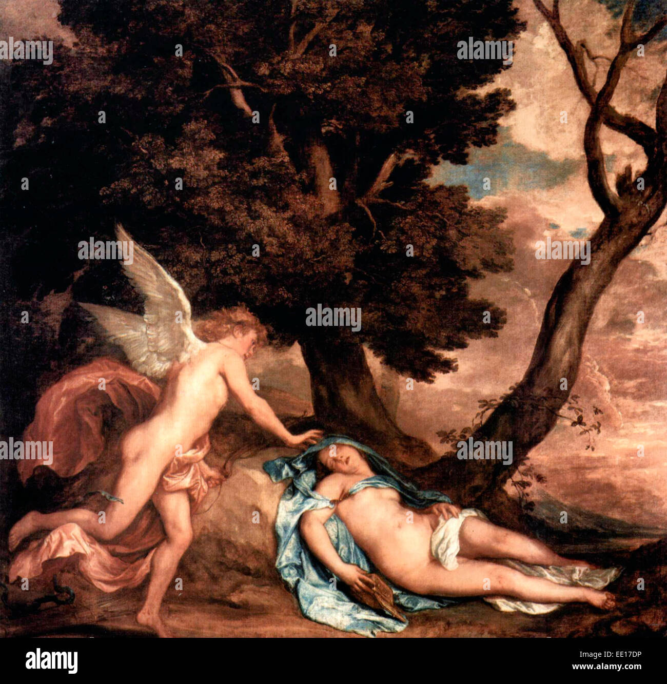 Amore e Psiche, 1638 Anthony van Dyck Foto Stock