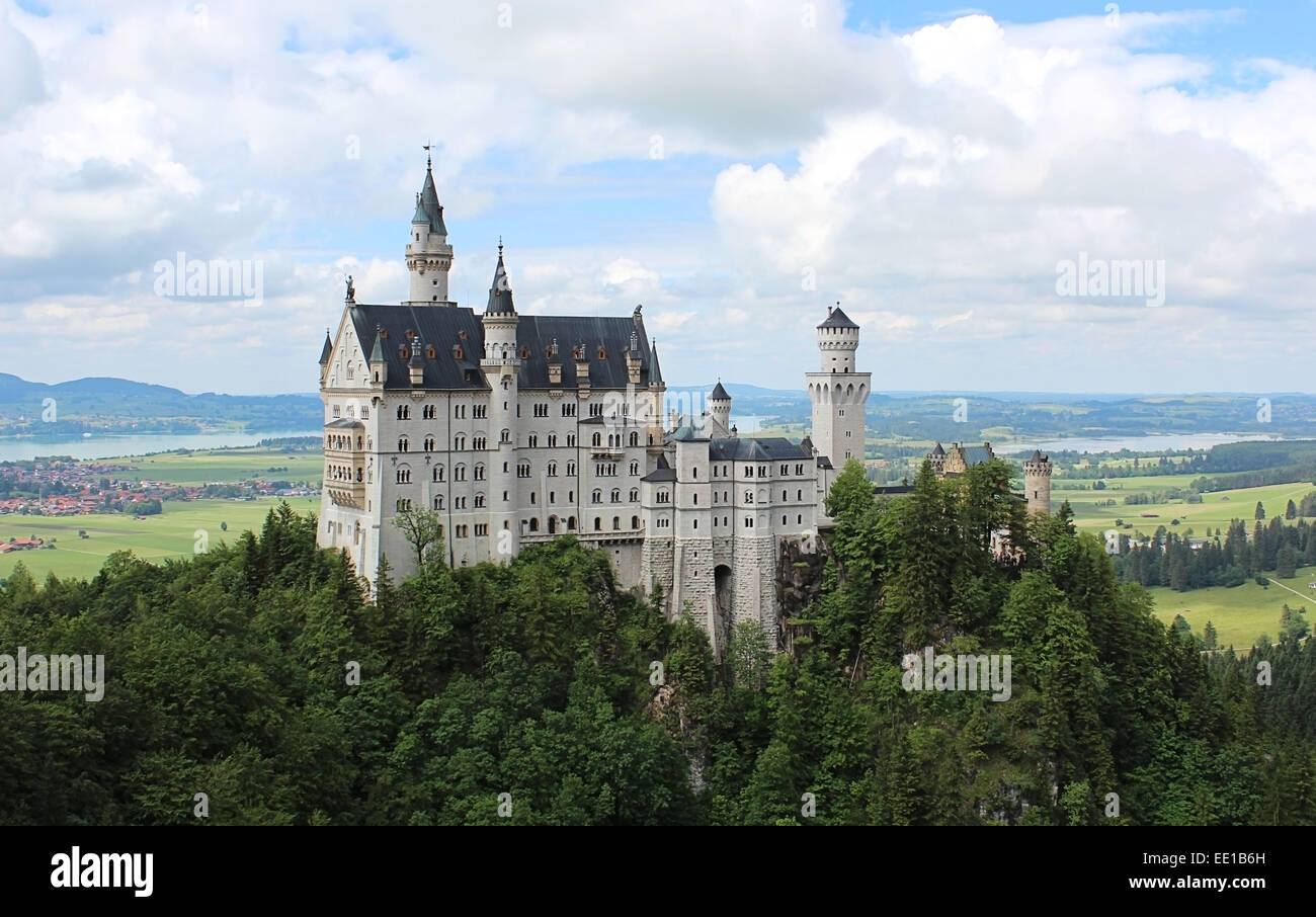 Il Castello di Neuschwanstein Foto Stock